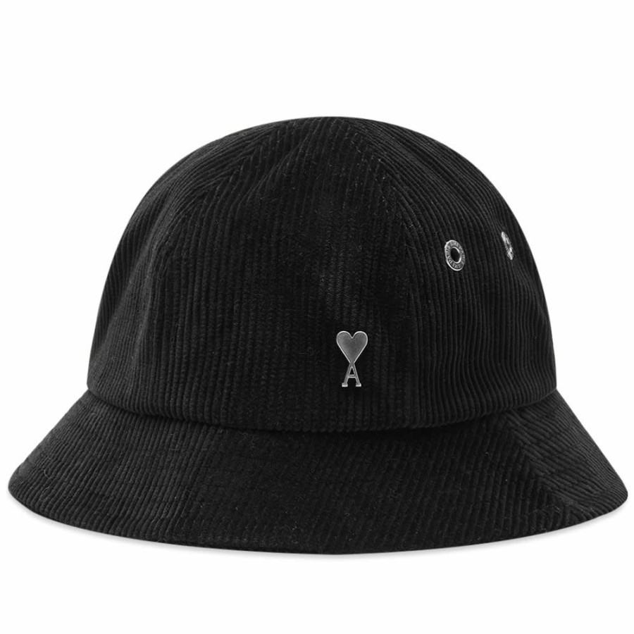 Bucket Hats * | Ami Small A Heart Corduroy Bucket Hat