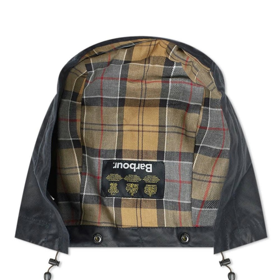 Hats * | Barbour Waxed Cotton Hood