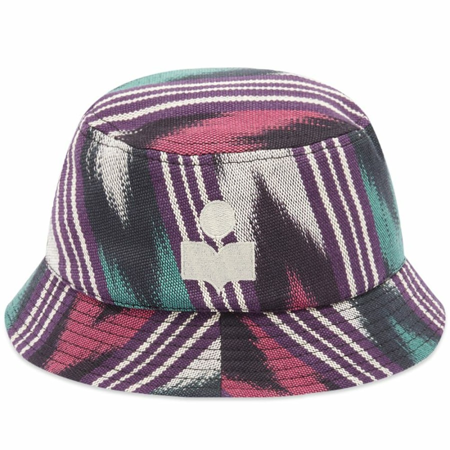 Bucket Hats * | Isabel Marant Haleyh Ikat Bucket Hat