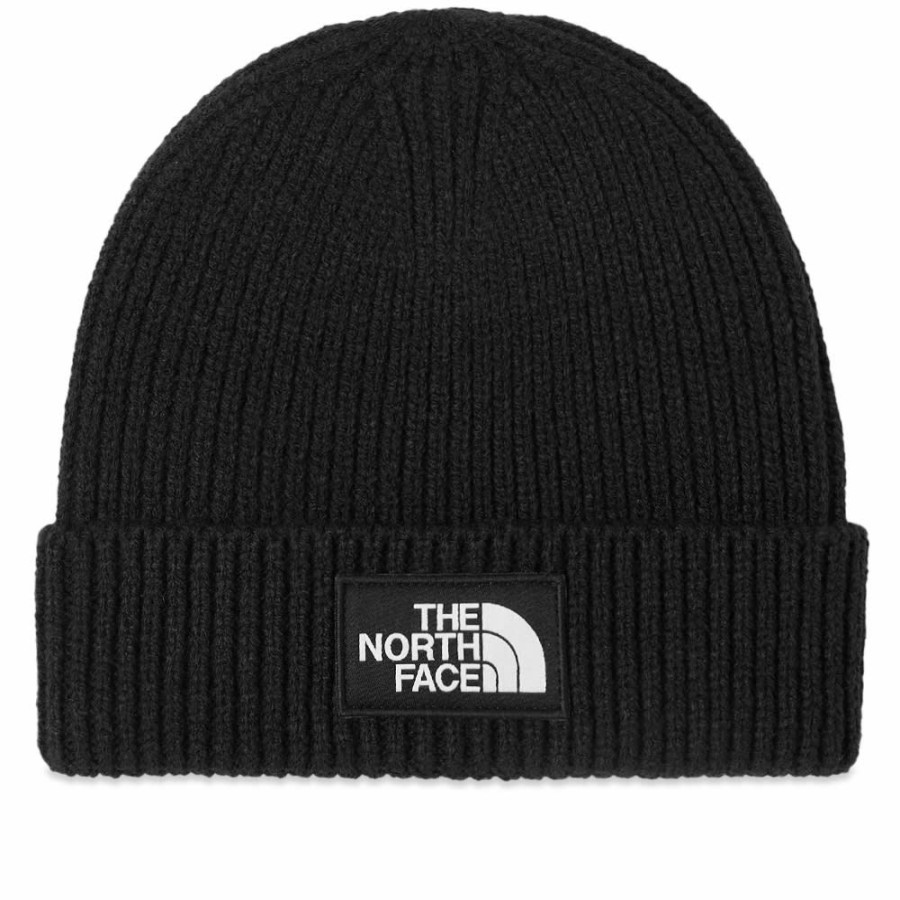 Beanies * | The North Face Tnf Logo Box Cuffed Beanie