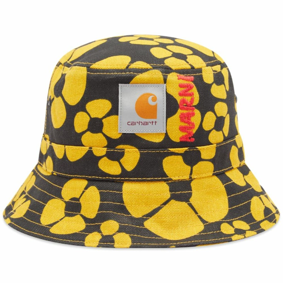 Bucket Hats * | Marni X Carhartt Wip Floral Bucket Hat