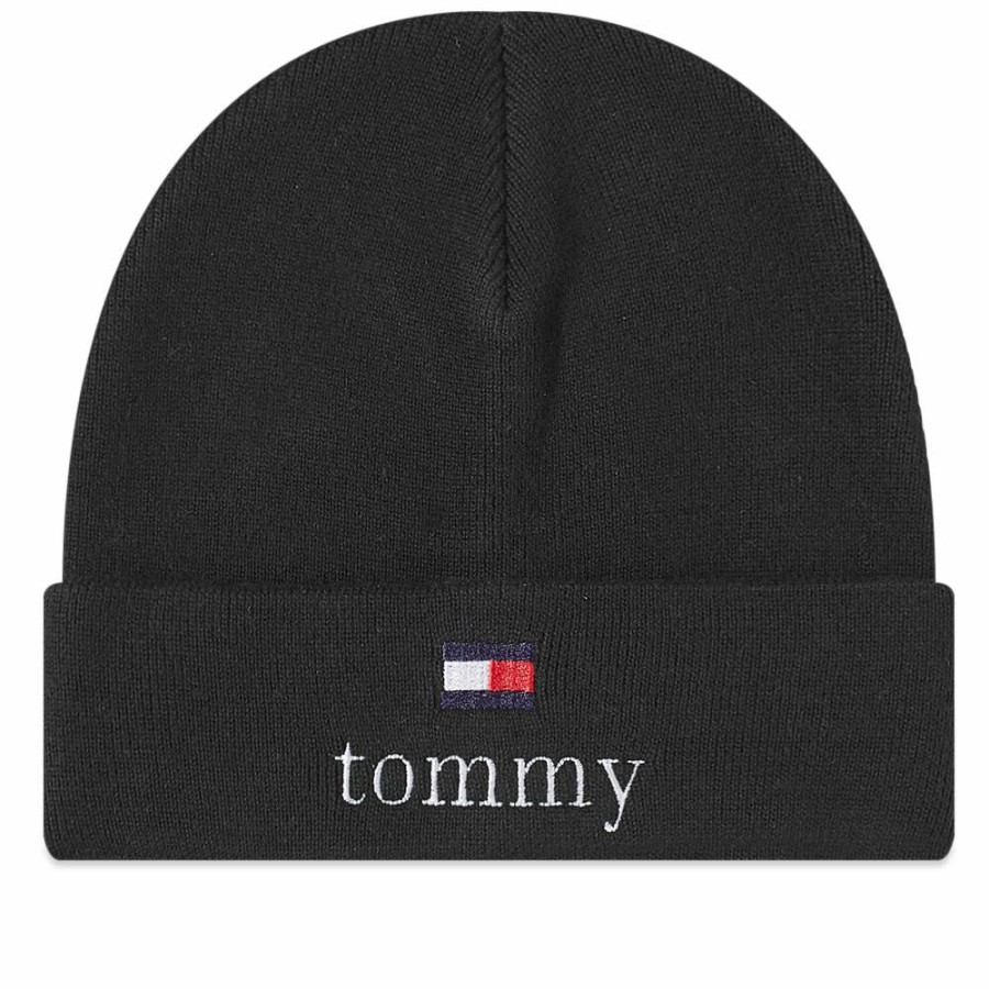 Beanies * | Tommy Jeans Logo Beanie