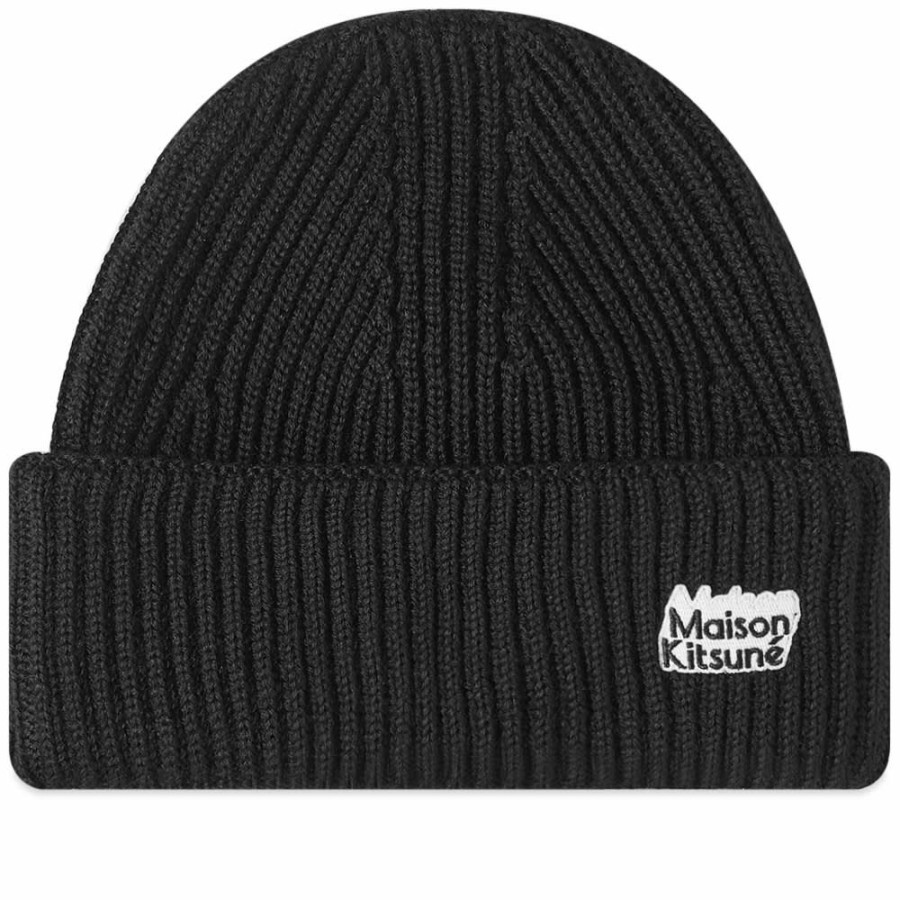 Beanies * | Maison Kitsune X Olympia Le Tan Patch Beanie