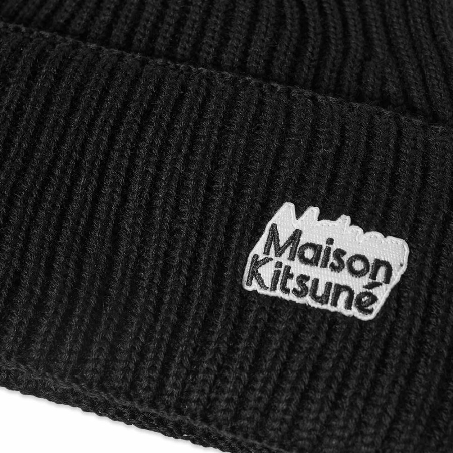 Beanies * | Maison Kitsune X Olympia Le Tan Patch Beanie