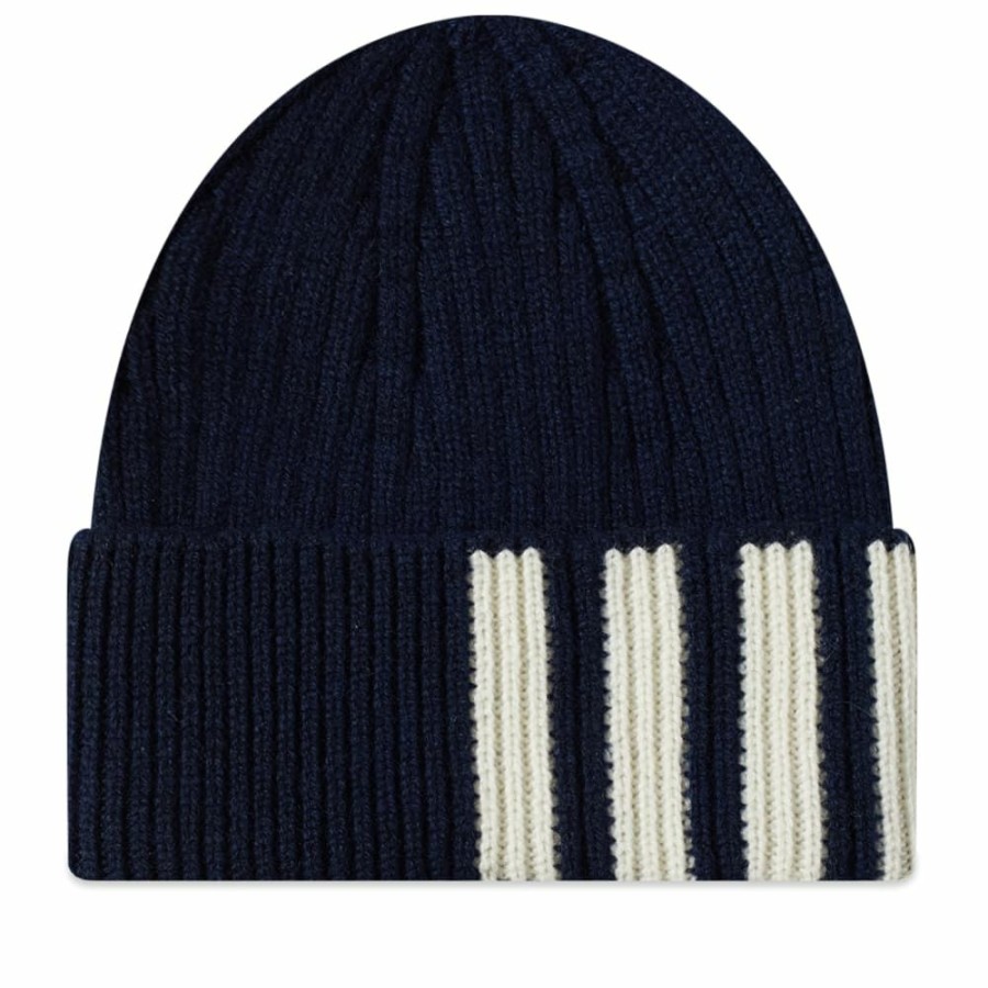 Beanies * | Thom Browne Cashmere 4 Bar Beanie