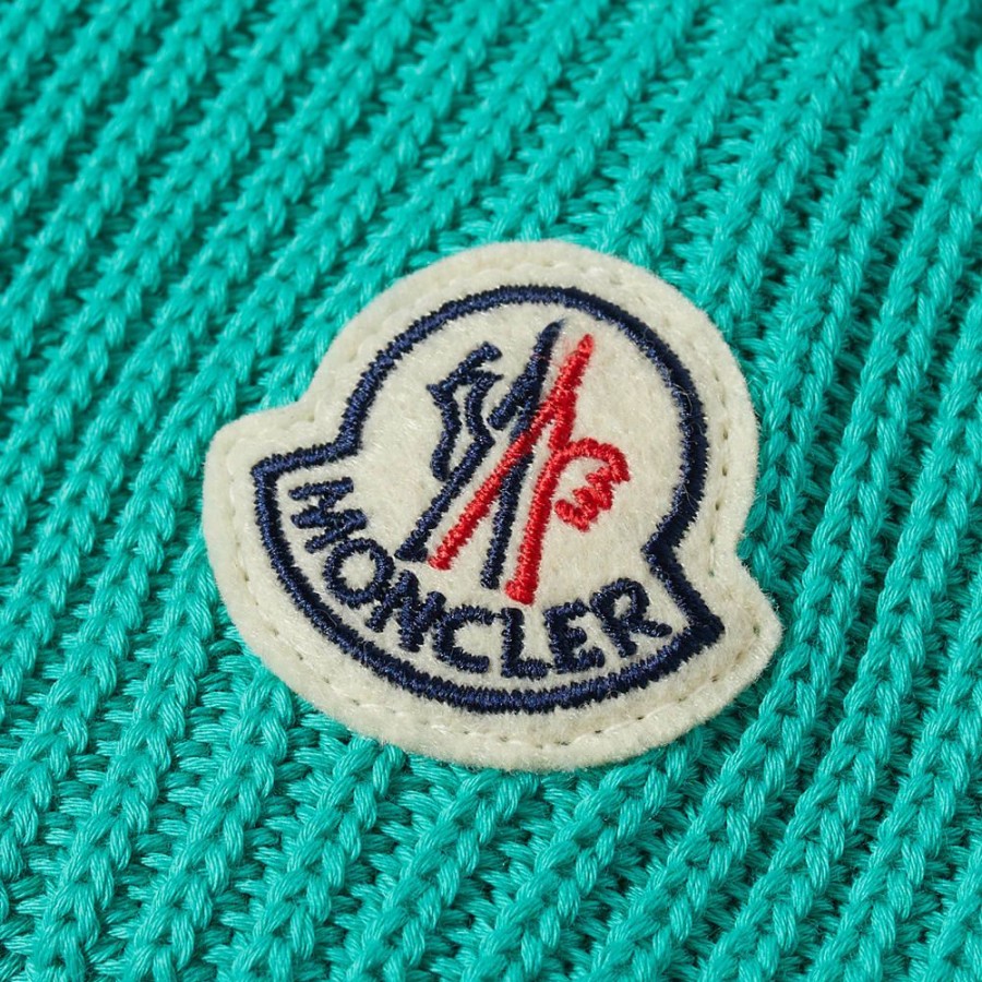 Beanies * | Moncler Logo Cotton Beanie