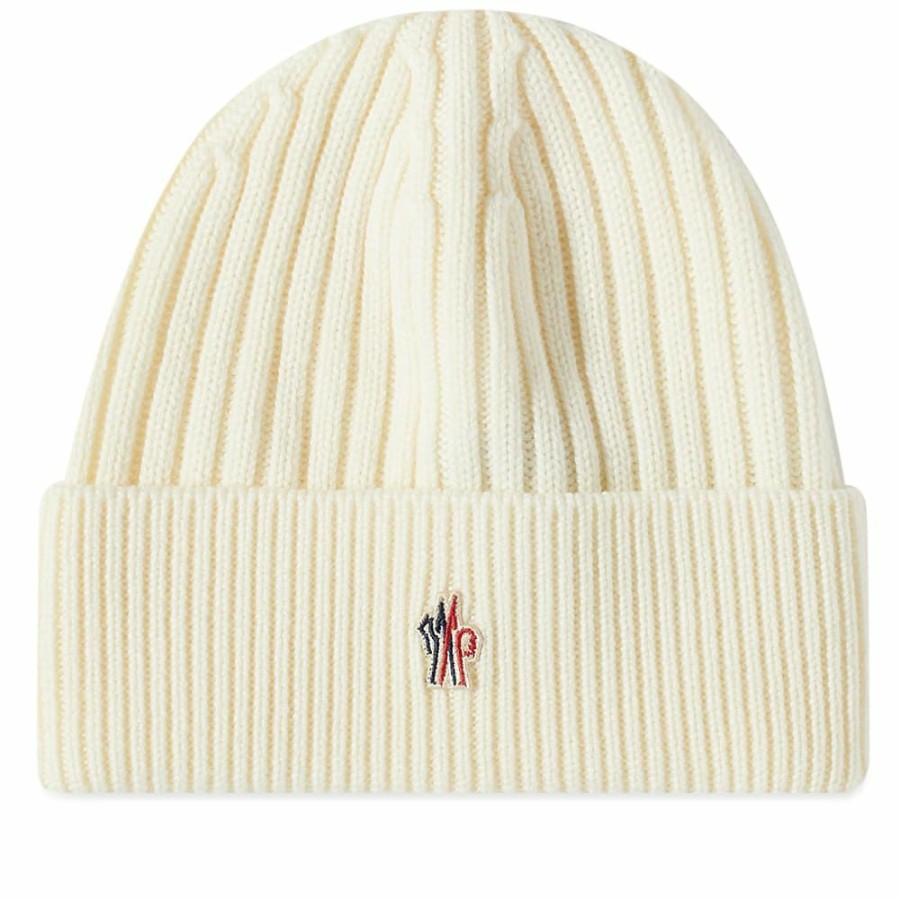 Beanies * | Moncler Grenoble Rib Logo Beanie