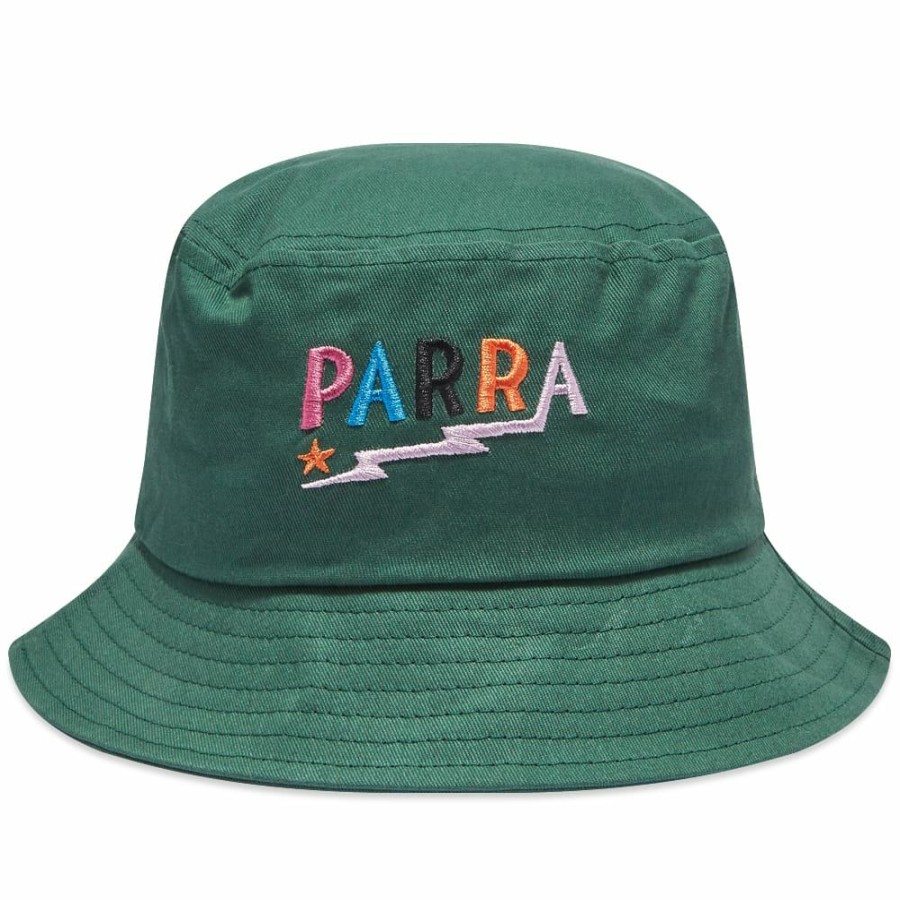 Bucket Hats * | By Parra Lightning Logo Bucket Hat