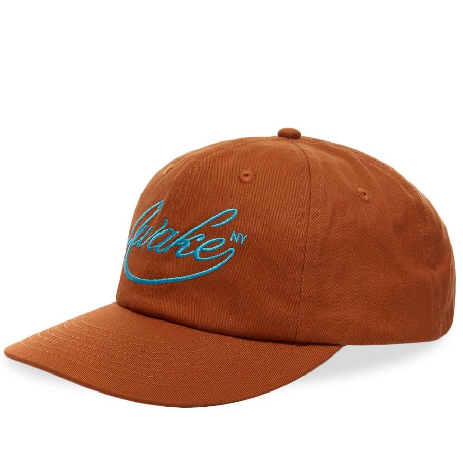 Caps * | Awake Ny Script Logo 6 Panel Cap